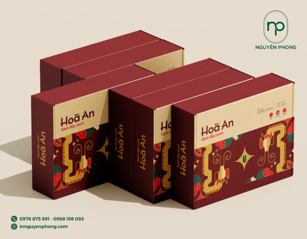 mẫu hộp đựng bánh đậu xanh ấn tượng
